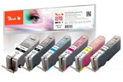 Printertilbehør blekk/toner - Peach Spar Pack - Svart - PI100-313