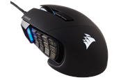 Mus - Corsair SCIMITAR RGB ELITE MMO - Black - Gaming mus - Optisk - 17 - Svart med RGB-lys - CH-9304211-EU