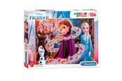 Puslespill - Clementoni 104 pcs. Puzzles Kids Glitter Frozen 2 Gulv - 20162