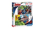 Puslespill - Clementoni Puzzle The Avengers 2x60st. - 21605