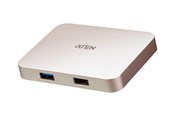 Dokkingstasjon - ATEN USB-C 4K Ultra Mini Dock - PD60W - UH3235-AT