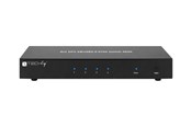 KVM-switch - IC INTRACOM techly 4 Port DisplayPort 1.2 KVM Switch with Hub and audio - IDATA-DP-KVM4