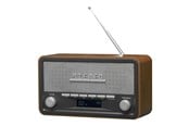 DAB, nettverks- og klokkeradio - DENVER DAB-18 - clock radio - Bluetooth - DAB/DAB+/FM - Stereo - Brun - DAB-18