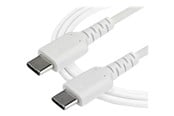 USB - StarTech.com 2 m / 6.6 ft. USB C Cable - White - Aramid Fiber - USB-C cable - 2 m - RUSB2CC2MW