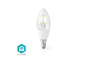 Smarthus - Nedis Smart LED-pære | E14 | C37 | 5 W | 400 lm | - WIFILF10WTC37