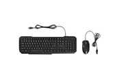 Tastatur - Nedis - keyboard and mouse set - US International - black - Tastatur & Mussett - Universal - Svart - KBMC100BKUS