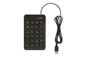 Tastatur - Nedis - numpad / keypad - black - Numpad - Svart - KBNM100BK