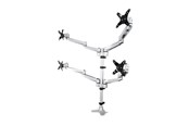 Skjermholder - StarTech.com Quad Monitor Mount - Premium - For up to 27" VESA Monitors - desk mount (adjustable arm) - ARMQUADPS