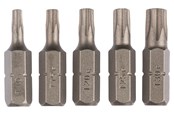 Bormaskin & Bits - Bosch 5-delers sett skrutrekkerbits standard for skruer med innvendig torx (T) T10; T15; T20; T25; T30; 25 mm - 2609255970