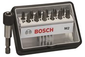 Bormaskin & Bits - Bosch 12+1-delers Robust Line skrutrekkerbits-sett M ekstra hard 25 mm, 12+1 hull - 2607002564