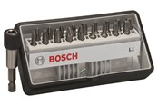 Bormaskin & Bits - Bosch 18+1-delers Robust Line skrutrekkerbits-sett L ekstra hard 25 mm, 18+1 hull - 2607002567