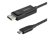 Lydkabel - StarTech.com 6.6 ft. (2 m) USB-C to DisplayPort 1.2 Cable - Bi-Directional - USB / DisplayPort cable - 2 m - CDP2DP2MBD