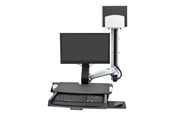 Skjermholder - Ergotron SV Combo System with Worksurface & Pan Medium CPU Holder - mounting kit (Lift and Pivot) - 45-595-026