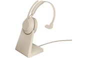 Hodetelefoner - Jabra Evolve2 65 Link380a MS Mono Stand Beige - 26599-899-988