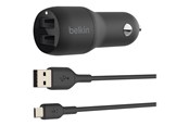 Mobil - Adaptere og ladere - Belkin BOOST CHARGE Dual Charger - CCE002bt1MBK