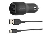 Mobil - Adaptere og ladere - Belkin BOOST CHARGE Dual Charger - CCB001BTBK