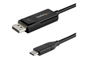 Lydkabel - StarTech.com 6.6 ft. (2 m) USB C to DisplayPort 1.4 Cable - Bidirectional - USB / DisplayPort cable - 2 m - CDP2DP142MBD