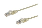 Nettverkskabel - 1.5m CAT6 Cable - Grey Slim CAT6 Patch Cord - Snagless - LSZH - patch cable - 1.5 m - grey - N6PAT150CMGRS