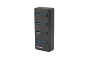 USB-hub - Natec NHU-1557 Hub USB 3.0 Mantis2 4-ports USB-hub - 4 porter - Svart - NHU-1557