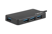 USB-hub - Natec SILKWORM - hub - 4 ports USB-hub - 4 porter - Svart - NHU-1343