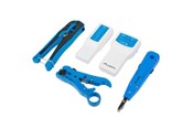 Tilbehør - Lanberg NT-0302 Network Toolkit RJ45 RJ11 Cable Tester - Crimping Stripping LSA-Insertion Tool - NT-0302