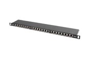 Tilbehør - Lanberg PPS6-0024-B - patch panel - 0.5U - 19" - PPS6-0024-B