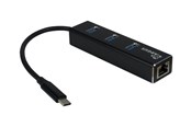 USB-hub - Inter-Tech Argus IT-410 USB-hub - 3 porter - Svart - 88885440