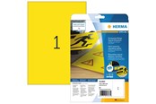 Papir, Fotopapir & Etiketter - HERMA Special - Yellow - A4 (210 x 297 mm) 25 pcs. film labels - 8033