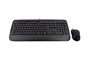 Tastatur - V7 CKU300FR - keyboard and mouse set - French - black - Tastatur & Mussett - Fransk - Svart - CKU300FR