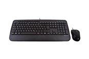 Tastatur - V7 CKU300DE - keyboard and mouse set - German - black - Tastatur & Mussett - Tysk - Svart - CKU300DE