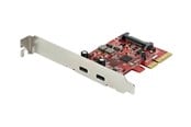 Kontroller - StarTech.com PCIe USB 3.1 Card - 2x USB C 3.1 Gen 2 10Gbps - PCIe Gen 3 x4 - ASM3142 Chipset - USB Type C PCI Express Card - USB adapter - PEXUSB312C3