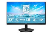 Skjerm - 22" Philips V-line - 1920x1080 - 75Hz - VA - 221V8A/00