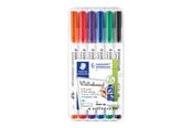 Skrive- & Tegneverktøy - Staedtler Marker Lumocolor white pen 6pcs.box - 301 WP6