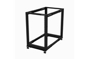 Rackskap - StarTech.com 4POSTRACK18U - 18U Open Cabinet Rack with Wheels - 4POSTRACK18U