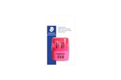 Skrive- & Tegneverktøy - Staedtler D-hole tub sharpener neon pink bc - 51260F20BK