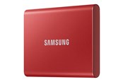 SSD - Samsung Portable SSD T7 - 500GB - Rød - Ekstern SSD - USB 3.2 Gen 2 - MU-PC500R/WW