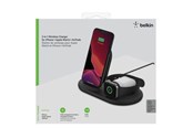 Nettbrett - Adaptere og ladere - Belkin 3-in-1 Wireless Pad/Stand/Watch - WIZ001vfBK