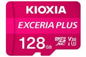 Minnekort - Kioxia EXCERIA PLUS MicroSD/SD - 100MB/s - 128GB - LMPL1M128GG2