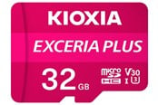 Minnekort - Kioxia EXCERIA PLUS MicroSD/SD - 98MB/s - 32GB - LMPL1M032GG2