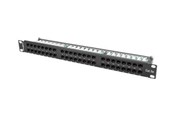 Tilbehør - Lanberg PPU5-1048-B - patch panel - 1U - 19" - PPU5-1048-B