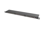 Tilbehør - Lanberg PPS5-0024-B - patch panel - 0.5U - 19" - PPS5-0024-B