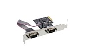 Nettverksadapter - Longshine Controller PCIe 2x Serial RS232 - LCS-6321M