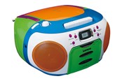 DAB, nettverks- og klokkeradio - Lenco SCD-971 - Portable FM radio CD/Cassette player - Multi colour - FM - Stereo - PA-90