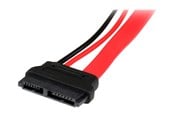 Sata - StarTech.com 6in Slimline SATA to SATA Adapter with Power - Slim SATA (F) to SATA (M) - Slimline Serial ATA to SATA (SLSATAADAP6) - SATA adapter - SLSATAADAP6