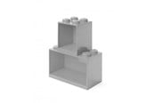 Barnerom - LEGO BRICK SHELF SET - GREY - 41171740