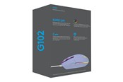 Mus - Logitech G102 LIGHTSYNC - Lilac - Gaming mus - Optisk - 6 - Lilla med RGB - 910-005854