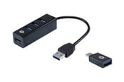 USB-hub - Conceptronics HUBBIES TAIL USB-hub - 4 porter - Svart - HUBBIES04B