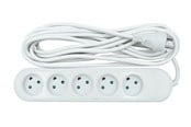 Strømforsyning (PSU) - Nordic Quality Power 5-way socket grounded (D) 5m Strømforsyning (PSU) - ATX - 80 Plus - KF-DB-05(grounded) 5M