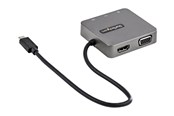 Dokkingstasjon - StarTech.com USB-C Multiport Adapter - USB 3.1 Gen 2 Type-C Mini Dock - USB-C to 4K HDMI or 1080p VGA - 10Gbps USB-A & USB-C Ethernet - docking station - VGA HDMI - DKT31CHVL