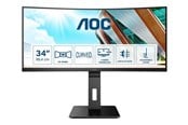 Skjerm - 34" AOC CU34P2A - 3440x1440 - 100Hz - VA - USB HUB - CU34P2A